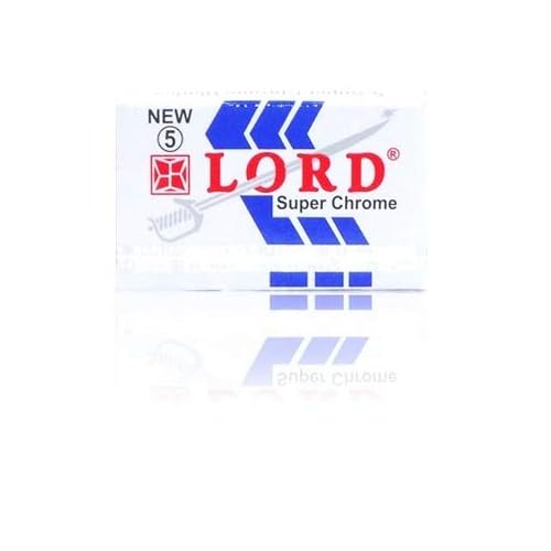 Lord Super Chrome Double Edge Safety Razor Blades, 100 blades (20x5)