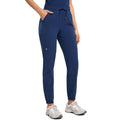 High Waisted Jogger Scrub Pants for Women with 5 Pockets Drawstring Medical Work Pants Breathable