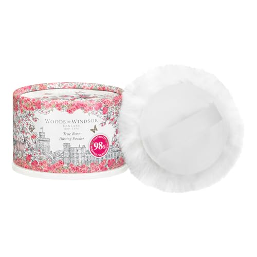 Woods of Windsor Rose Talcum Powder 3.53oz with Body Puff