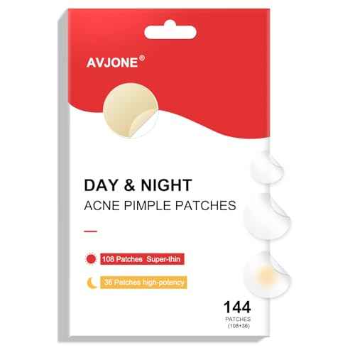 AVJONE Pimple Patches for Face(144 Patches), Hydrocolloid Acne Patches with Tea Tree Oil, pimple stickers for Breakouts, Absorbs Zit, Invisible Spot Cover and Blemish