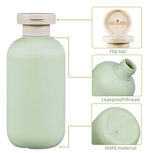 6.8oz Refillable Squeeze Bottles with Flip Cap (2 Pack)