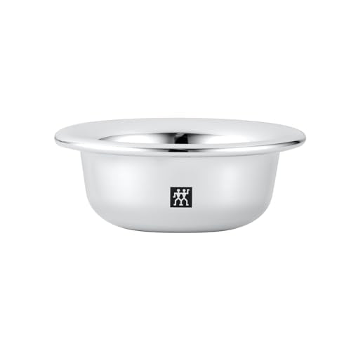 ZWILLING Shaving Bowl (wet shave, storage for shaving soap, bowl for whipping up lather, chrome plated), Silver