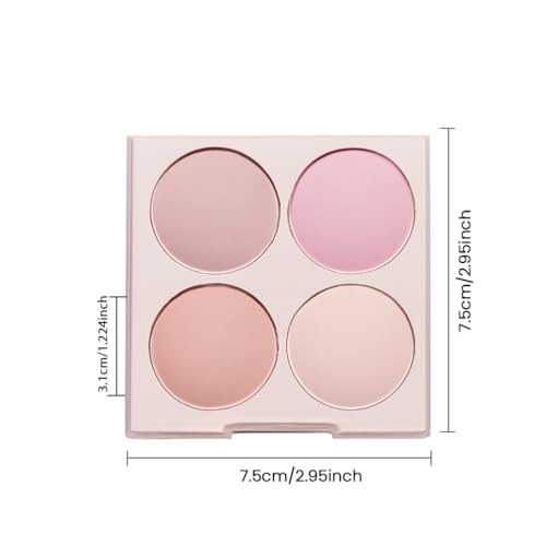 Nude Pink Eyeshadow Palette - 9 Pigmented Shades, Waterproof