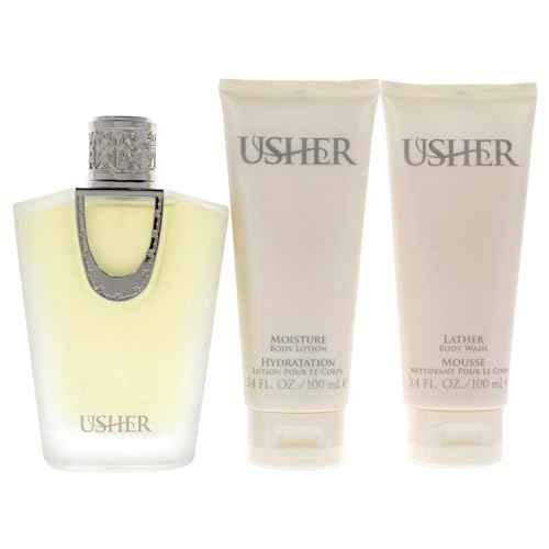 Usher For Women, Eau De Parfum Spray, 3.4oz + 3.4oz BL + SG SET