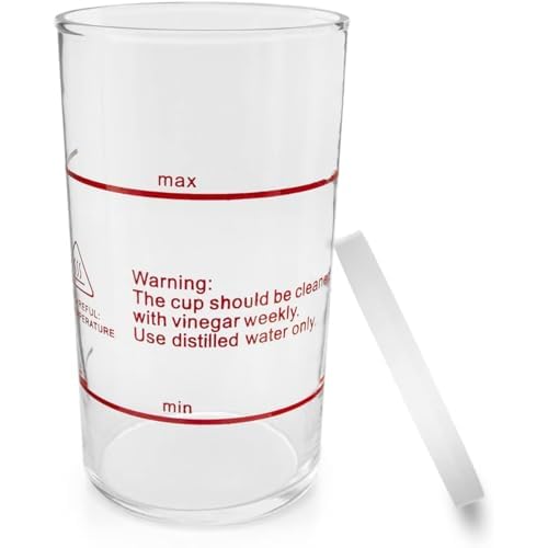 Elitzia Professional Glass Facial Steamer Jar with Leak-Proof Seal Ring Replacement Part Steamer Accessory ETBL0 (Height 17cm)