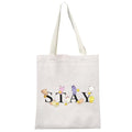MEIKIUP Stay Fandom Makeup Bag Korean Group Makeup Bag Gift Character Cosmetic Bag Korean Group Fans Gift (STAY Tote Bag)