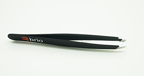 Brio Precision Slant Tip Tweezers for Women – Stainless Steel
