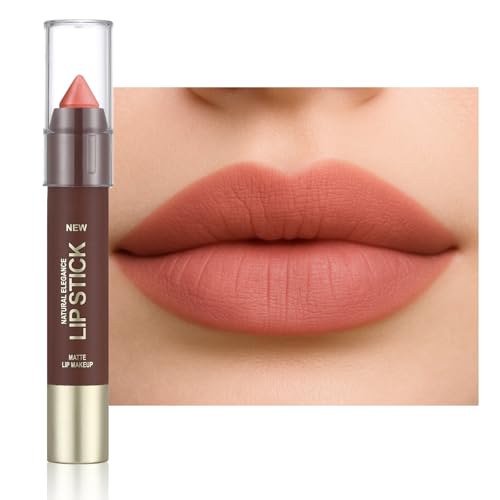 Erinde Matte Lipstick Crayon - 24 Hour Waterproof Lip Liner, Coral Pink