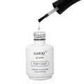 Gel Top Coat No Wipe 15ml - Ultra Glossy Long-Lasting UV/LED Curing for Nail Art - Pack of 1