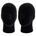 Hedume 2-Pack Foam Mannequin Head Display Stand for Wigs & Hats