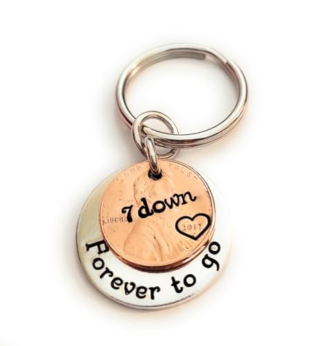 2017 Lucky Copper Penny for Your 7th Anniversary 7 Down Forever To Go Gift for Husband Wife