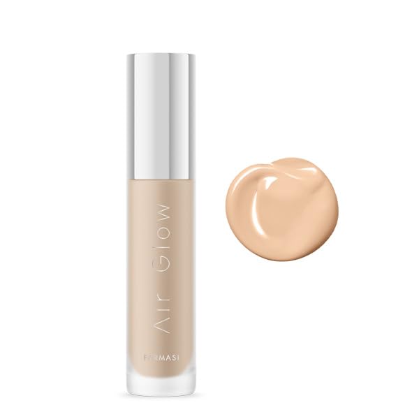 Farmasi Air Glow Foundation, Deeply hydrating and Lightweight Skincare Effects, Sea-Water formula, Natural-looking Skin Hydrated Softer and Smooter, Buildable Hylauronic Coverage 1 Fl Oz / 30 ML - N03