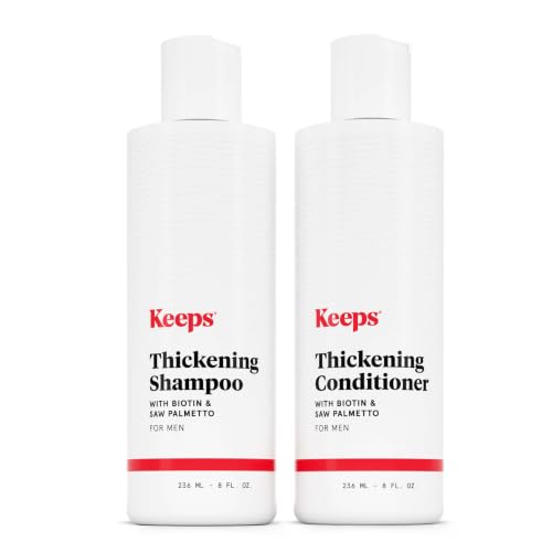 Keeps Thickening Shampoo & Conditioner Duo for Men, 8 Oz