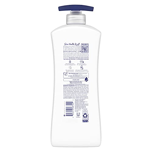 Vaseline Intensive Care Body Lotion Advanced Repair Unscented for Dry Skin with Ultra-Hydrating Lipids and Jelly 20.3 oz