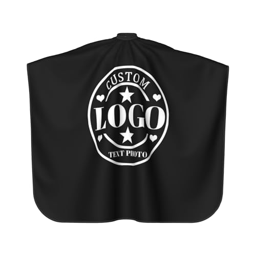 Custom Barber Cape with Logo - Personalized Haircut Apron
