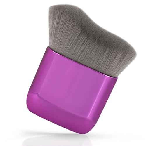 UNIMEIX Self Tanner Brush Sunscreen Body Makeup Brush Kabuki Blend Applicator Spray Tan Blending Beauty Brush for Body Coverage Perfector (Violet)
