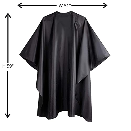 Delkinz Barber Cape with Adjustable Snap Closure waterproof Hair Cutting Salon Cape for Unisex, Perfect for Hairstylists (Pack of 1)