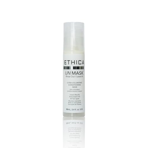 Ethica Beauty Unmask Leave In Conditioner. Deep Conditioning & Volumizing with Molecular Repair, Hair Mask, 3.4 oz