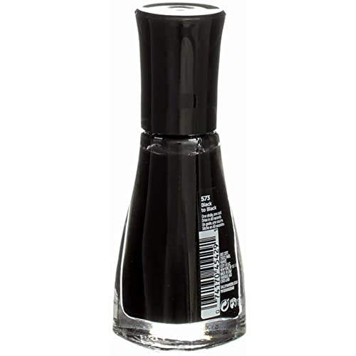 Coty US 7437935 Sally Hansen Insta-Dri Nail Polish44; 496 & 360 Black to Black - Pack of 2