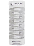 Heliums 2.7-Inch Metal Snap Hair Clips - 8 Count for Strong Hold