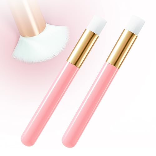 Pink Eyelash Brush Set - 2PCS Eyelash & Makeup Cleaning Brushes