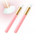 Pink Eyelash Brush Set - 2PCS Eyelash & Makeup Cleaning Brushes