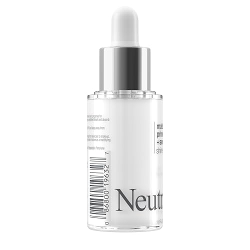 Neutrogena Shine Control Matte Booster Face Primer & Serum, Skin-Mattifying Serum-to-Primer with Rice Protein, Absorbs Excess Oil & Keeps Skin Shine Free, 1.0 fl. oz