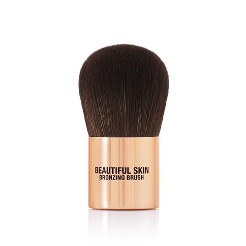 Charlotte Tilbury Beautiful Skin Bronzer Brush - Blending Brush with Densely Packed Bristles for Seamless Bronzer Application - Expert Buffing & Blending Tool for Cream Formulas
