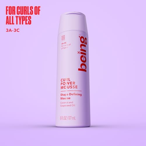 CURL POWER MOUSSE Curl Defining Foam with Coconut & Grapeseed Oil - 6 oz (Pack of 2)