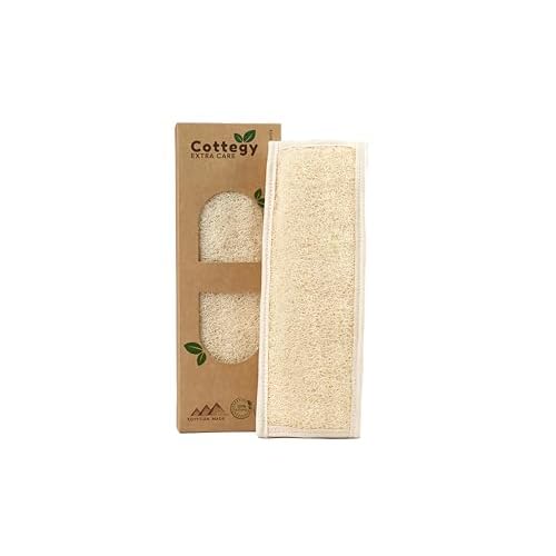 Natural Egyptian Loofah Back Scrubbers for Use in Shower, Exfoliating Natural Loofah Back Scrubber for Shower for Men and Women to Clean Your Back Deeply - 1 Count (1 Pack)