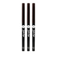 NICKA K Auto Eye Liner Pencil, Dark Brown, 3 Pack