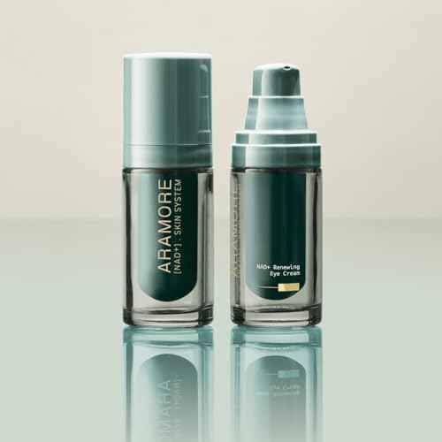 Aramore NAD+ Renewing Eye Cream with Retinol - Brightens Dark Circles, De-Puffs, Smooths Lines, Hydrates, & Energizes Under-Eye Area - 15ml