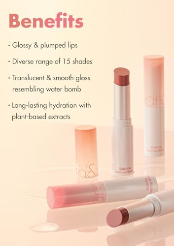 rom&nd Glasting Melting Balm #09 Peonies Pink Lip Tint