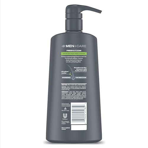 DOVE MEN + CARE 2-in-1 Shampoo and Conditioner Fresh and Clean 4 Count Nourishes and Invigorates Helps Strengthen Hair 25.4 oz