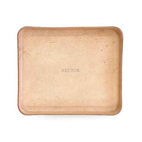 Molded Leather Valet Tray ? 100% Full Grain Vegetable Tanned Leather - Catchall Tray - Handmade in USA - EDC Organizer for Desk, Nightstand, or Dresser ? Gift for Him or Her By Northwind