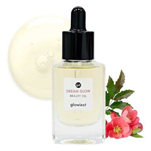 glowiest DREAM GLOW BEAUTY OIL - Natural Facial Oil for All Skin Types - Clean Beauty, Camellia Japonica SeedOil, CastorOil - 30ml (1.01 fl. oz.)