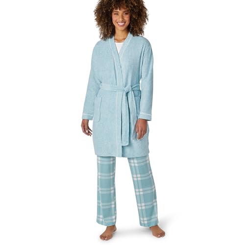 Eddie Bauer Women¡¯s Pajama Set ? 3 Piece Sleepwear Set - Bathrobe, T-Shirt, and Lounge Pants Set for Women (S-XXL)
