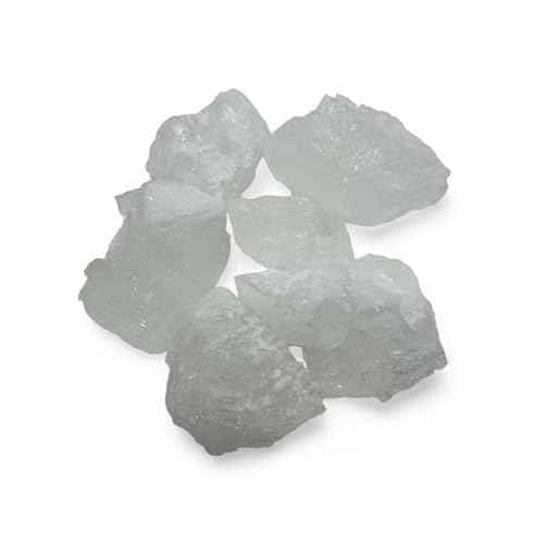 PACHAMAMA ESSENTIALS Alum Stone Natural - White Alum Crystal Rock - Piedra De Alumbre Natural - Natural Deodorant & Antiperspirant, Clear (8 oz)