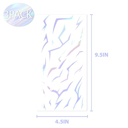 Iridescent Temporary Tattoos 60 Pcs - Metallic Shine Korean Idol Waterproof Body Art Stickers for Party Decorations or Halloween Demon Cosplay, Flexible Gothic Line Designs for Arms Neck & Face
