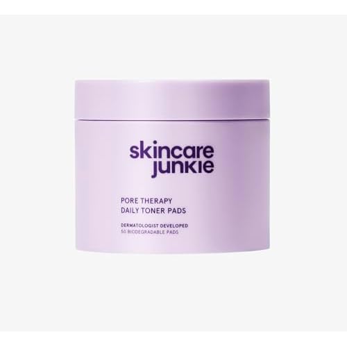 Pore Therapy Daily Toner Pads, Exfoliates Pore-Clogging Dead Skin Cells, Fragrance-Free, for Normal to Oily Skin, 50 Pads