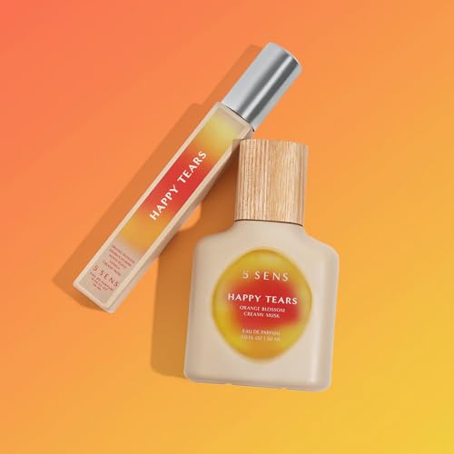 5 SENS Happy Tears Eau de Parfum Travel Spray - 10 mL Warm Floral Fragrance