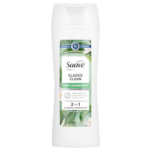 Suave Anti Dandruff 2-in-1 Shampoo & Conditioner, 12.6 FL OZ