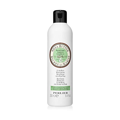 Perlier Shea Butter with Pear Ultra Rich Bath & Shower Cream, 8.4 Fl Oz (Pack of 1)