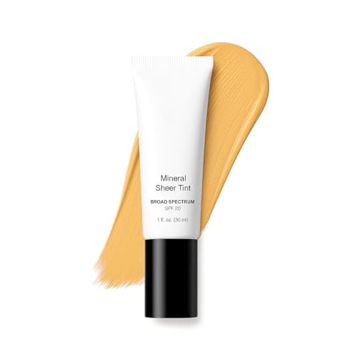 JOLIE. IMPECCABLE ME Mineral Sheer Tint SPF 20 ? Tinted Moisturizer, Flawless Oil-Free Mineral-Based Foundation with Hydrating, Lightweight Coverage for Radiant Skin, (Cameo Glow)