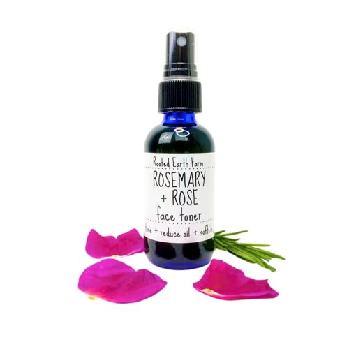 Rosemary and Rose Face Toner - 2 fl oz - Facial Mist for Oily Skin