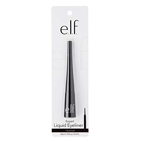 e.l.f. Liquid Eyeliner Charcoal - Extra-Fine Brush Tip