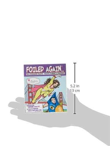 theBalm Foiled Again Eye Shadow Palette, Long-Lasting, Pigmented Matte, Supernatural Shine, Wet or Dry Formulas, Reflective Finishes, Multi-Color 0.34 oz