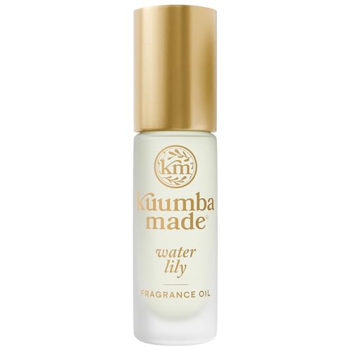 Kuumba Made Water Lily Fragrance Oil, Long-Lasting Small-Batch Perfume Roller, Vegan, Alcohol-Free, 0.15 Fl Oz