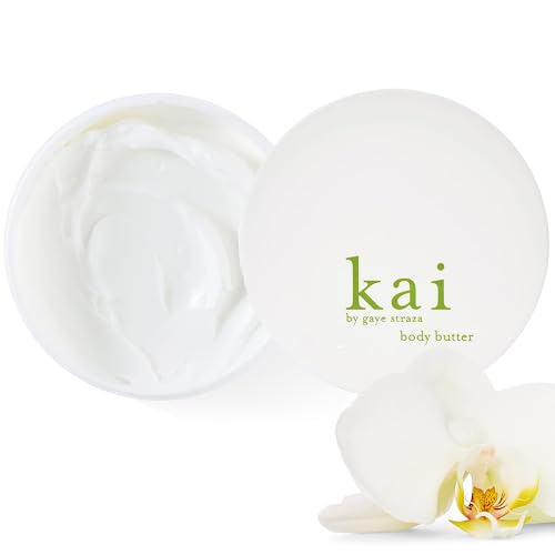 kai body butter ? a beautifully whipped souffl? body cream scented with fresh & light gardenia wrapped in white exotics, 6.4 oz | soft, glowing skin, vegan, clean. inspired by memories of Hawaii