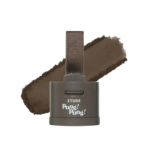 ETUDE Hair Pang Pang Root Touch-Up Powder Dark Brown Waterproof, Natural Hairline Concealer